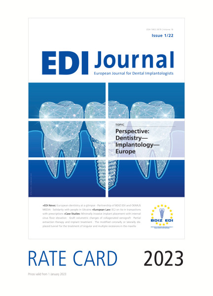 Cover bild gehörig zu Rate card EDI Journal